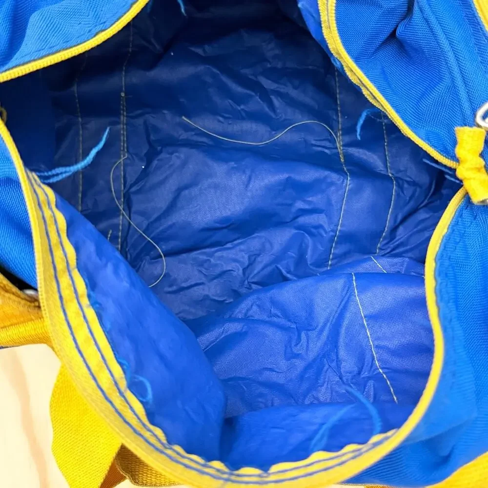 Atlanta U.S. Olympics Games 1996 Bag Visa card Blue Yellow Gym Duffle USA Made